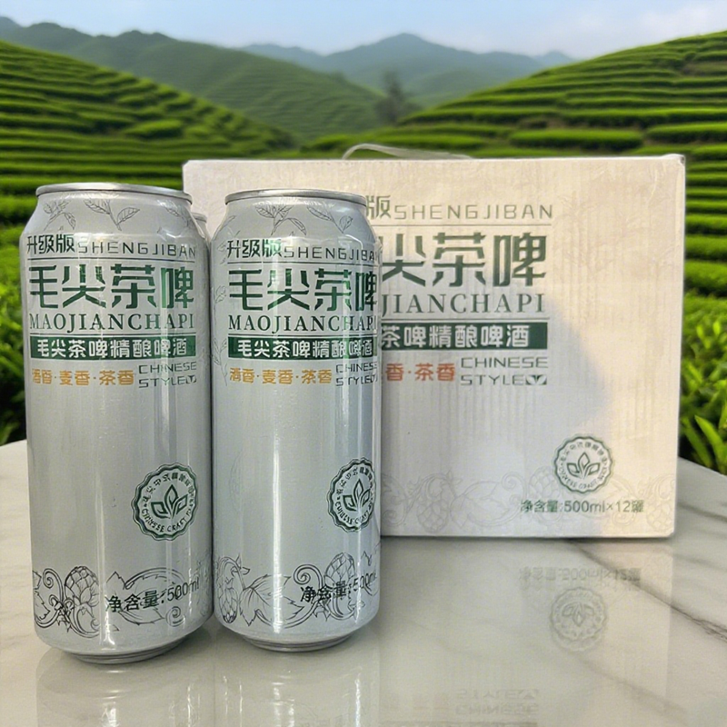 中式精酿啤酒茉莉花茶啤毛尖茶啤500mlX12罐整箱
