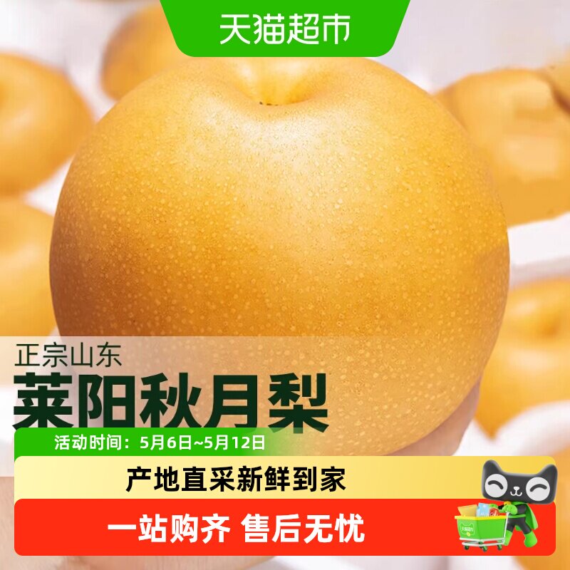 裕鲜生正宗山东烟台莱阳秋月梨新鲜水果当季冰糖雪梨子产地直采