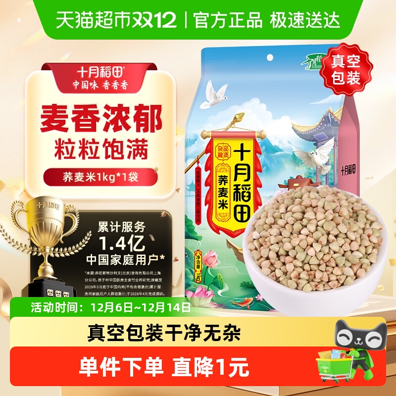 十月稻田荞麦米五谷杂粮