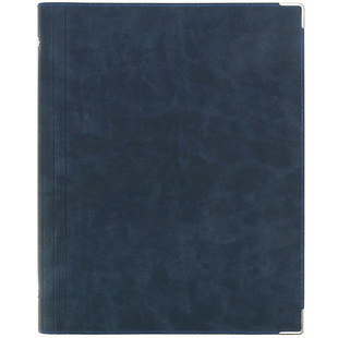 软皮面活页笔记本可拆卸外壳金属夹记事加厚手账本5mm方格A4横式B5 A5网格本空白康奈尔高效读书思维导图本子