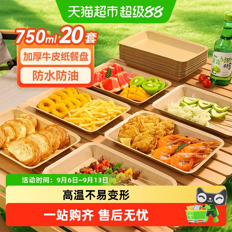 美丽雅一次性加大容量烧烤盘密封图片