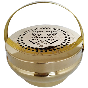 大号特厚火铜冲盆笼暖手脚怀炉宝旺盘新娘陪嫁婚庆结婚乔迁用品