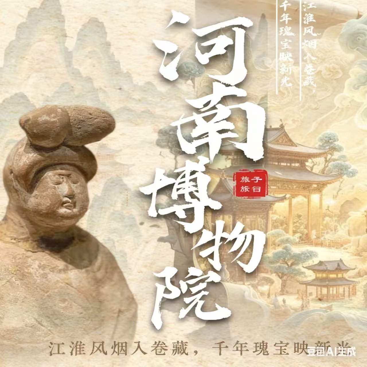 河南博物院半日游【资深导游讲解2h＋蓝牙耳机 +子曰旅行】无门票