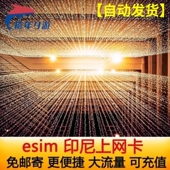 印尼esim电话卡巴厘岛ESIM5G 30天手机卡虚拟旅游卡 4G高速上网1