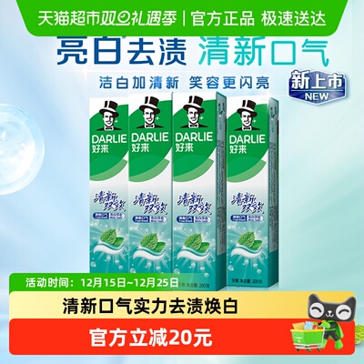 DARLIE好来清新双效牙膏清新口气