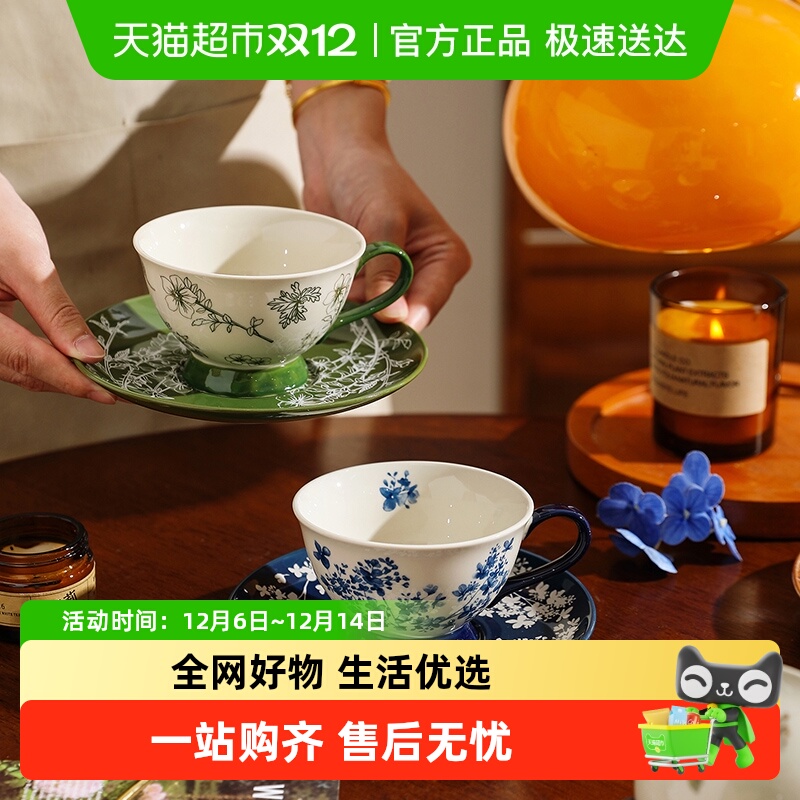 舍里法式高级感咖啡杯碟