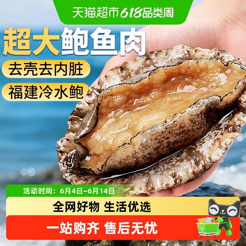 顺丰上门鲍鱼肉鲜活冷冻特大鲍鱼福建新鲜小鲍鱼去壳纯肉海鲜水产