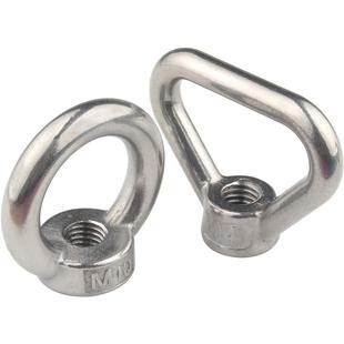 304不锈钢环形吊环螺母大全 圆形螺帽套装三角环船用螺丝帽M3-M20