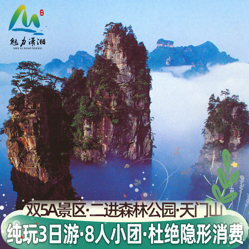 8人VIP小团⭐️湖南张家界旅游3天2晚纯玩天门山森林公园跟团