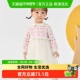 巴拉巴拉儿童裙子秋冬连衣裙女童公主裙纱裙假两件设计甜美精致萌