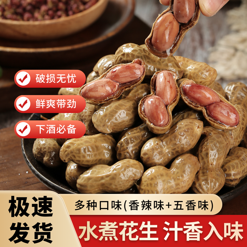 五香香辣带壳卤味花生开袋即食500g水煮花生烧烤下酒菜零食小吃,零食/坚果/特产,花生,淘宝优惠券,粉丝福利购,淘宝优惠卷