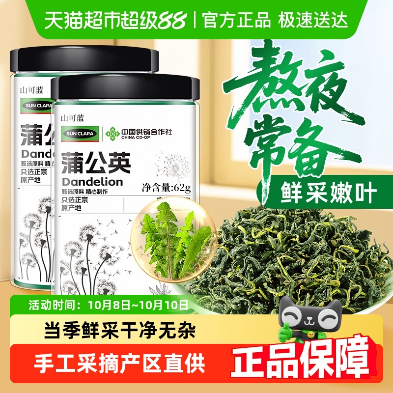 蒲公英茶正宗中草药材鲜采婆婆丁叶根茶特散养生茶干泡水非野生级