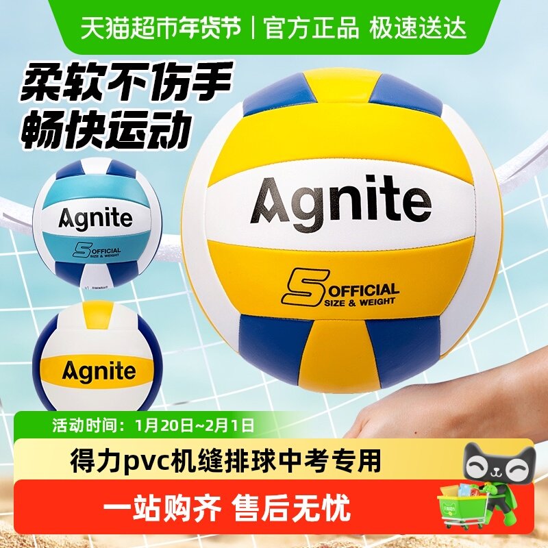 Deli得力安格耐特发泡pvc机缝排球中考专用训练排球,运动/瑜伽/健身/球迷用品,足球,淘宝优惠券,粉丝福利购,淘宝优惠卷