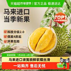 市舶士马来西亚进口D197猫山王榴莲整果液氮冷冻树熟当季新果送礼