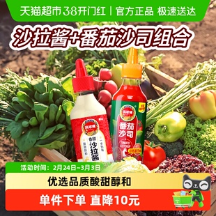 凤球唛番茄沙司265g沙拉酱260g挤压瓶家用沙拉汉堡手抓饼