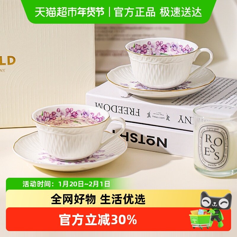 川岛屋咖啡杯碟套装高档精致杯子礼盒乔迁新居生日新婚礼物伴手礼,餐饮具,咖啡杯,淘宝优惠券,粉丝福利购,淘宝优惠卷