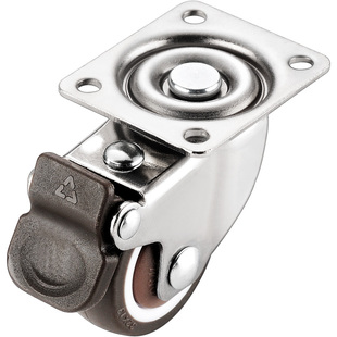 1寸万向脚轮定向轮滑轮转向轮滚轮2寸静音婴儿床万向轮橡胶小轮子