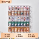 适用于泡泡玛特墙手办popmart娃娃透明摆柜 盲盒收纳展示架壁挂式