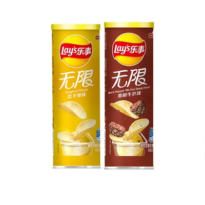 乐事罐装薯片104g×2罐×1组