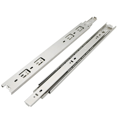 不锈钢三节抽屉滑轨橱柜静音伸缩