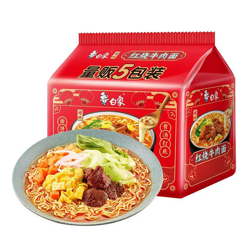 白象红烧牛肉面/白象红烧排骨面5连包多规格