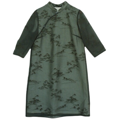 前世今生复古文艺温婉旗袍裙