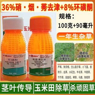 施可丰农药正品36%烟硝莠去津+8%环磺酮抗性马唐禾阔双杀顽固恶性玉米苗后专用除草剂
