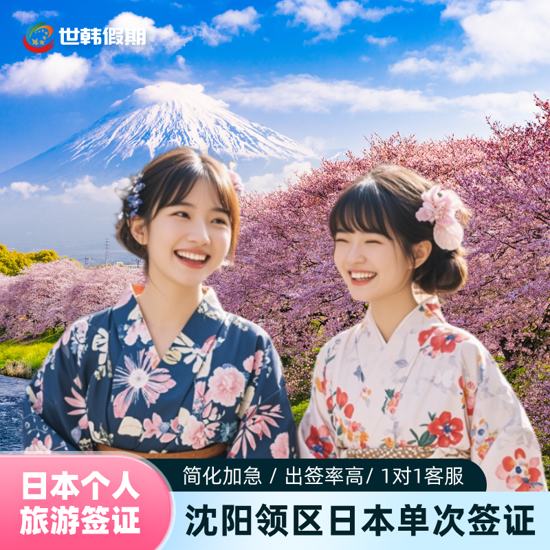 日本·单次旅游签证·沈阳送签·日本·单次(电子)个人旅游签证·沈