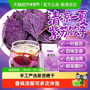 紫苏叶干货中草药材泡茶调酒煲汤调香料去腥新叶搭柠檬薄荷叶清凉