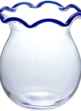 日本进口津轻水晶玻璃瓶花型摆件