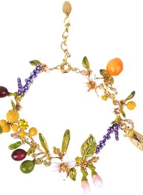 普罗旺斯硕果累累甜橙薰衣草手链