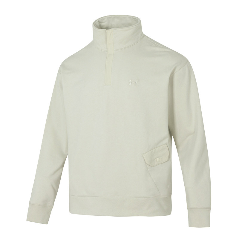 【自营】UA安德玛卫衣男装立领时尚训练运动服休闲宽松套头衫