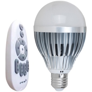 无线遥控LED灯泡无极可调光调色台灯落地灯喂奶灯小夜灯E27螺口