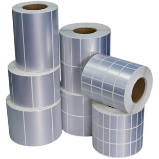 亚银不干胶标签宽10-50mm 50x40x30x20x15x10哑银标签打印纸  防水标签pet标签贴纸 创宝达空白标签
