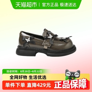 teenmix女童2025年秋季 新款 女童英伦风皮鞋 小女孩蝴蝶结百搭单鞋