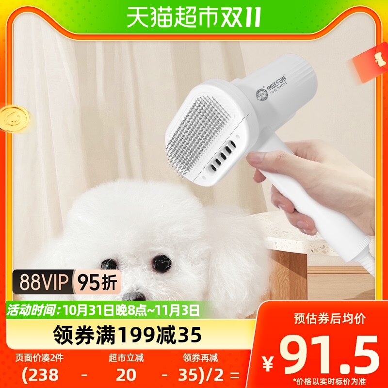 来旺兄弟宠物吹风机大功率低噪猫咪吹毛梳毛一体吹水机PD-9990白属于什么档次？