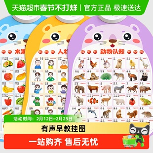 宝宝有声早教挂图婴儿童拼音字母表学说话发声玩具识字点读书墙贴