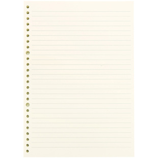 道林活页纸替芯100张b5方格A4横线条a5网格子空白四线三格英语学生笔记本子70g内页26孔文具方直角替换纸30孔