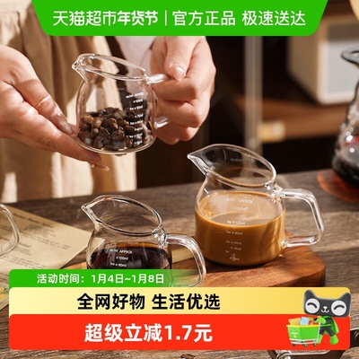 舍里高硼硅玻璃咖啡量杯