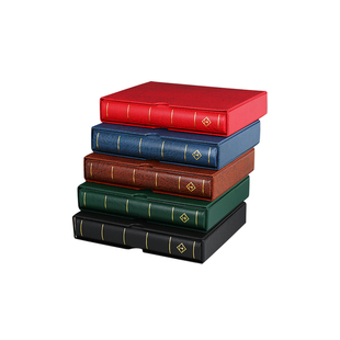 现货lighthouse德国灯塔原装进口V系列纸币邮票收藏册原装进口皮革四孔环扣活页集邮册套装