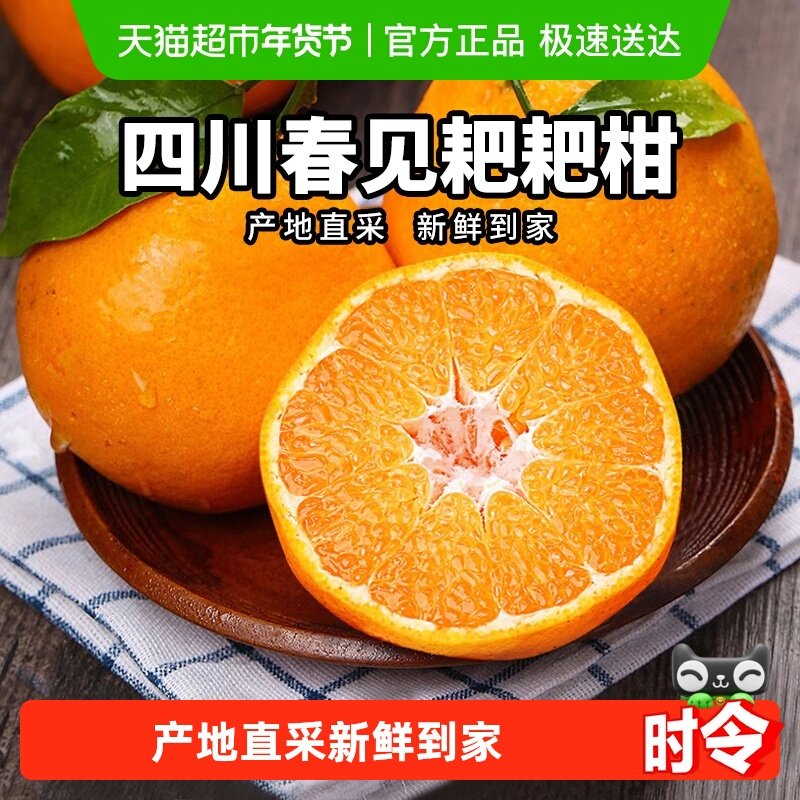 柠满园正宗四川眉山春见耙耙柑当季新鲜水果应季桔子粑粑柑橘子,水产肉类/新鲜蔬果/熟食,橙,淘宝优惠券,粉丝福利购,淘宝优惠卷