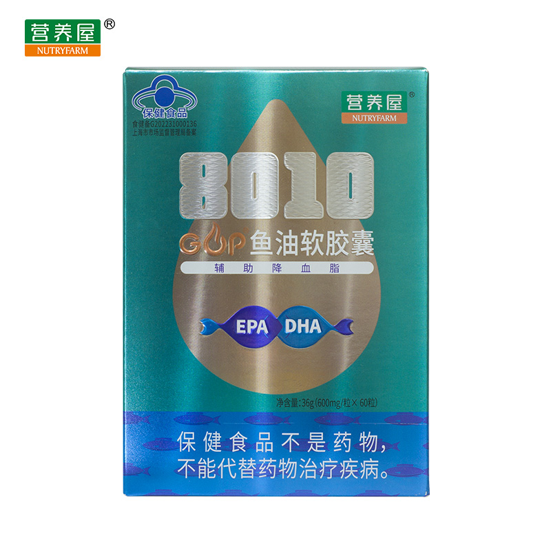NUTRYFARM/营养屋 GOP® 鱼油软胶囊 600mg/粒*60粒