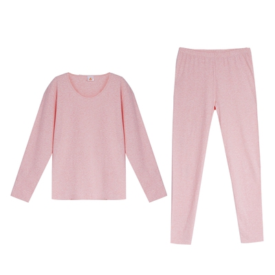 春秋花饰弹力棉内衣铜牛