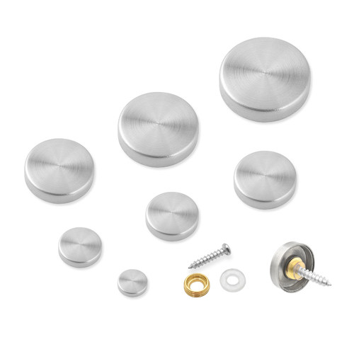 304不锈钢广告钉镜钉装饰盖玻璃钉亚克力固定螺丝遮丑盖装饰扣帽