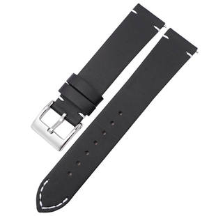 沐时适配浪琴天梭卡西欧复古真皮牛皮手表带20/22/24mm原装替换带