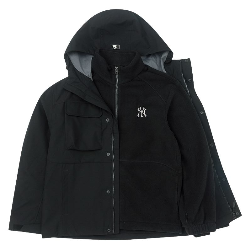 【自营】MLB梭织夹克男女装透气运动服户外休闲外套3AWJB0156