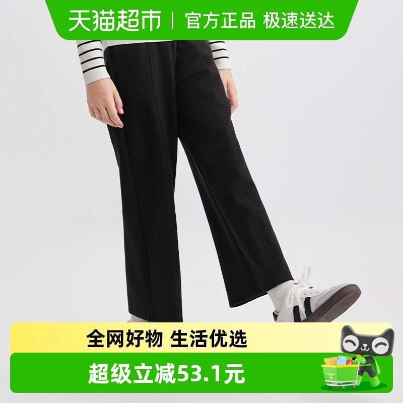 巴拉巴拉童装儿童裤子女童长裤秋装直筒裤甜美时尚休闲潮