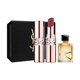 礼盒 YSL圣罗兰啵啵唇冻黑鸦片香水7.5ml唇釉口红哑光