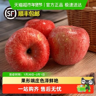 王掌柜洛川红富士苹果脆甜多汁无果锈原汁原味新鲜优质汁水满口