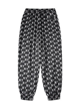 MLB男裤女裤新款情侣运动裤休闲裤宽松收口长裤3AWPM0134梭织商场